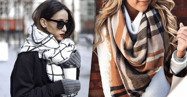 How to tie a scarf over a coat in style
