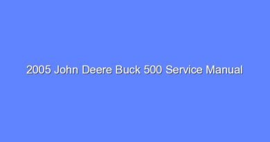 2005 john deere buck 500 service manual 9309