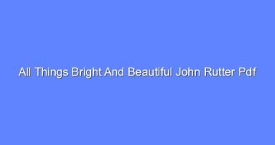 all things bright and beautiful john rutter pdf 11253