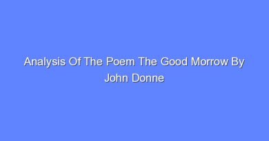 analysis of the poem the good morrow by john donne 11256