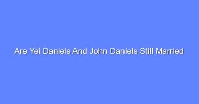 are yei daniels and john daniels still married 9418