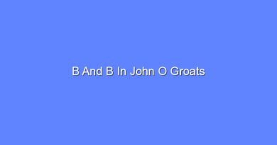 b and b in john o groats 7867