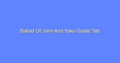ballad of john and yoko guitar tab 7873