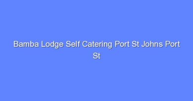 bamba lodge self catering port st johns port st johns 11276