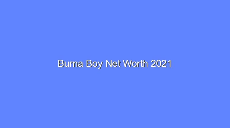 burna boy net worth 2021 20228