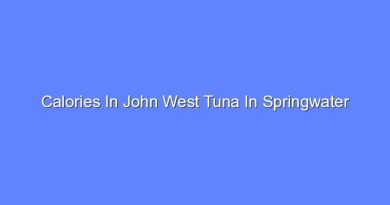 calories in john west tuna in springwater 11325