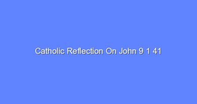catholic reflection on john 9 1 41 7904