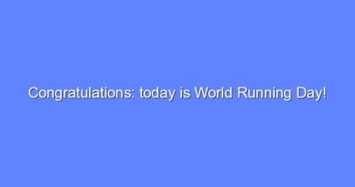 congratulations today is world running day 6926