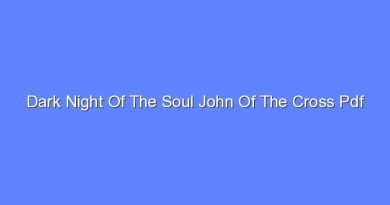 dark night of the soul john of the cross pdf 7948