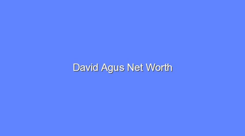 david agus net worth 16415
