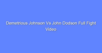 demetrious johnson vs john dodson full fight video 11416