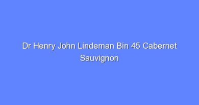 dr henry john lindeman bin 45 cabernet sauvignon 7989