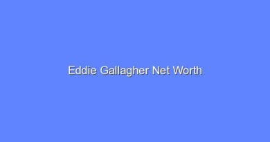 eddie gallagher net worth 20577