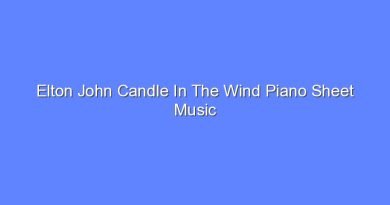 elton john candle in the wind piano sheet music 8009