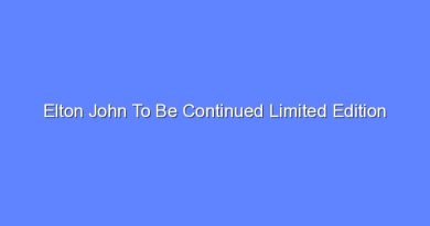 elton john to be continued limited edition 11502