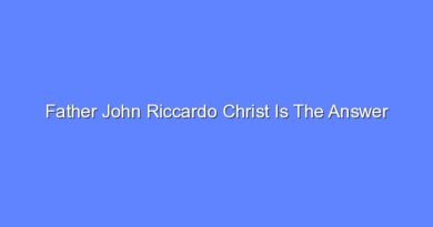 father john riccardo christ is the answer 9608
