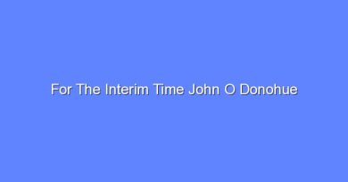 for the interim time john o donohue 8078