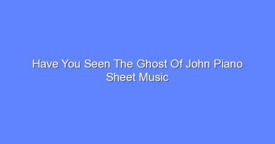 have you seen the ghost of john piano sheet music 8095
