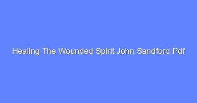 healing the wounded spirit john sandford pdf 8102
