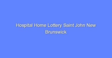 hospital home lottery saint john new brunswick 9701