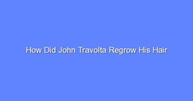how did john travolta regrow his hair 11655
