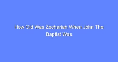 how old was zechariah when john the baptist was born 7486