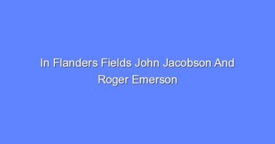 in flanders fields john jacobson and roger emerson 11709