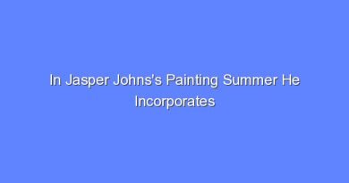 in jasper johnss painting summer he incorporates which famous painting 8156