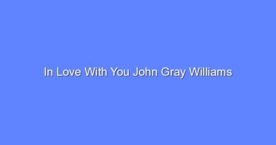 in love with you john gray williams 9767