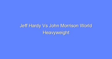 jeff hardy vs john morrison world heavyweight championship highlights 11739