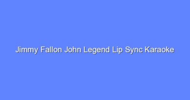 jimmy fallon john legend lip sync karaoke 11745