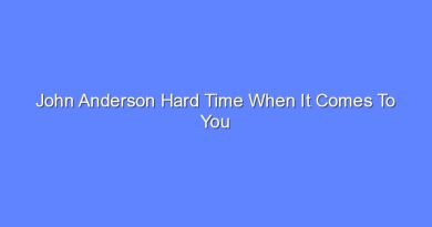 john anderson hard time when it comes to you 11755
