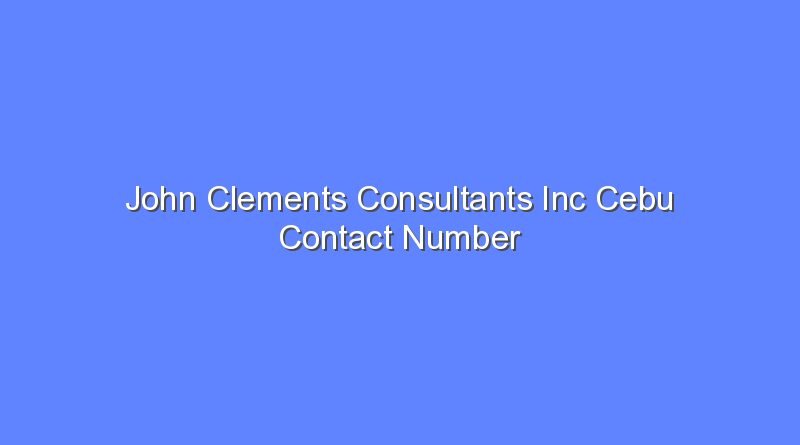 john clements consultants inc cebu contact number 9872