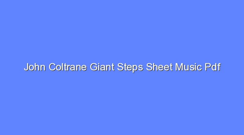 john coltrane giant steps sheet music pdf 9875