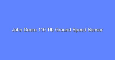 john deere 110 tlb ground speed sensor 11857
