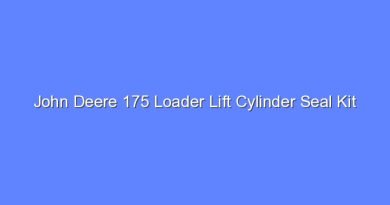 john deere 175 loader lift cylinder seal kit 11877