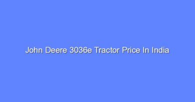 john deere 3036e tractor price in india 11921