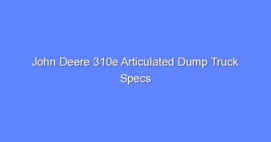 john deere 310e articulated dump truck specs 9969