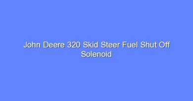 john deere 320 skid steer fuel shut off solenoid 11933