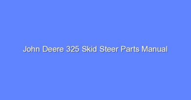 john deere 325 skid steer parts manual 9983