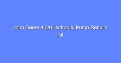 john deere 4020 hydraulic pump rebuild kit 8339