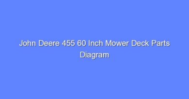 john deere 455 60 inch mower deck parts diagram 7569