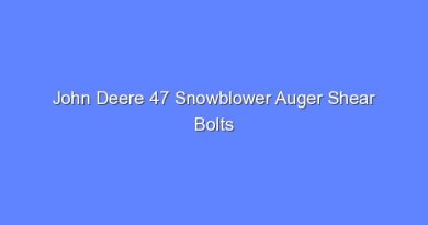 john deere 47 snowblower auger shear bolts 8354