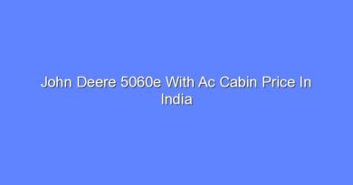 john deere 5060e with ac cabin price in india 11985