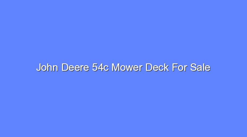 john deere 54c mower deck for sale 8372