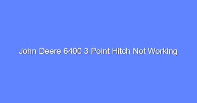 john deere 6400 3 point hitch not working 8381