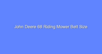 john deere 68 riding mower belt size 10059