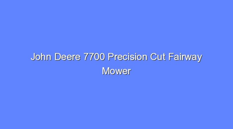 john deere 7700 precision cut fairway mower 8410