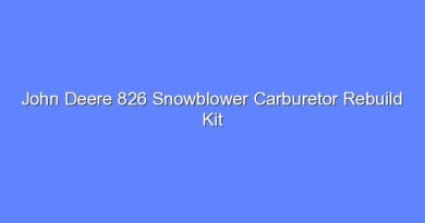 john deere 826 snowblower carburetor rebuild kit 12044