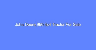 john deere 990 4x4 tractor for sale 10079